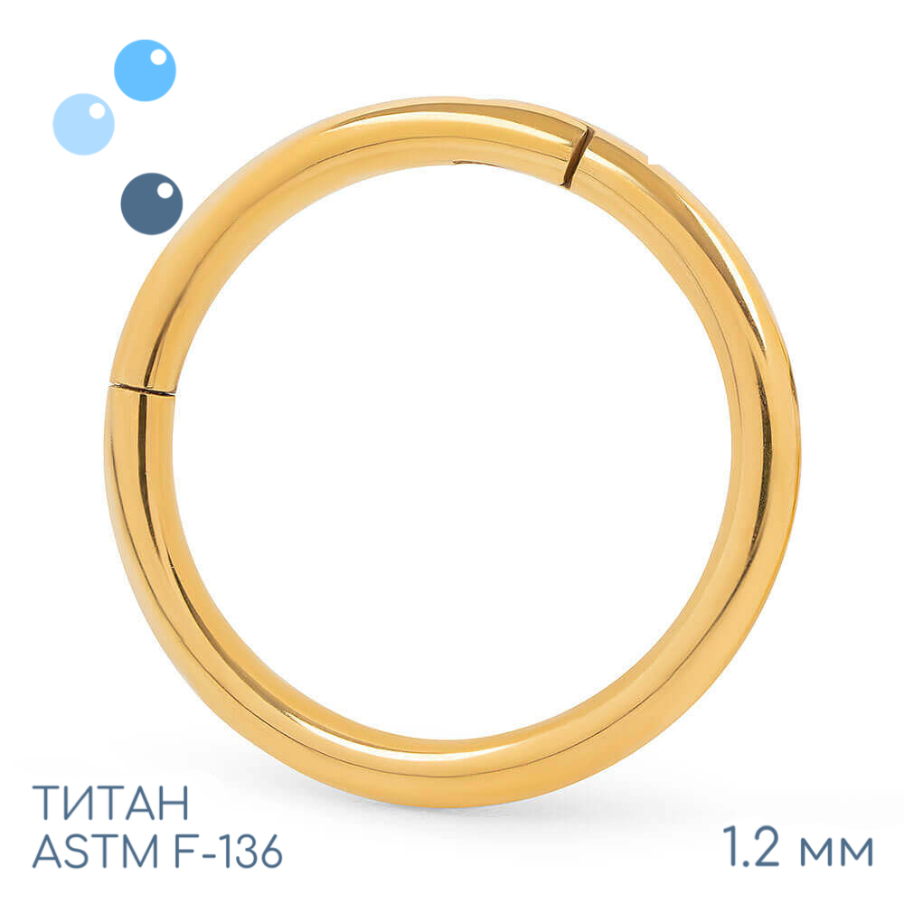 Кольцо-кликер Gold 1.2 мм (16 G) (8.0 мм) 8.0 мм – купить в Москве | Салон  пирсинга и интернет-магазин украшений Piercing.wiki