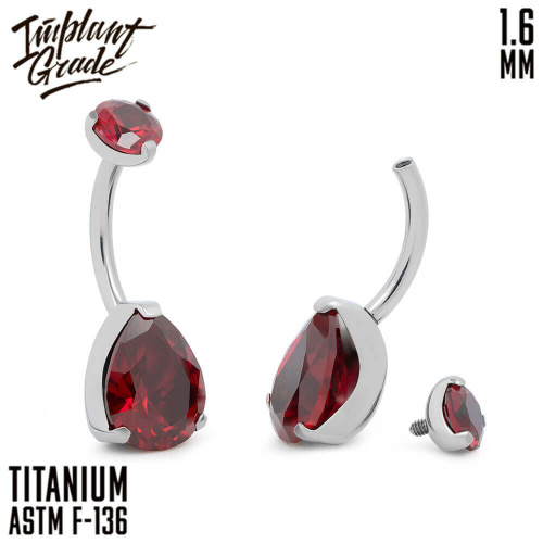 Банан Unusual Ruby 1.6 мм (14 G) фото 2
