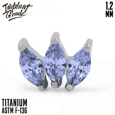 Накрутка-кластер Marquise Tanzanite vol.2 1.2 мм