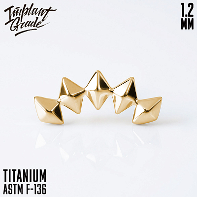 Накрутка Rhomb Line Gold 1.2 мм