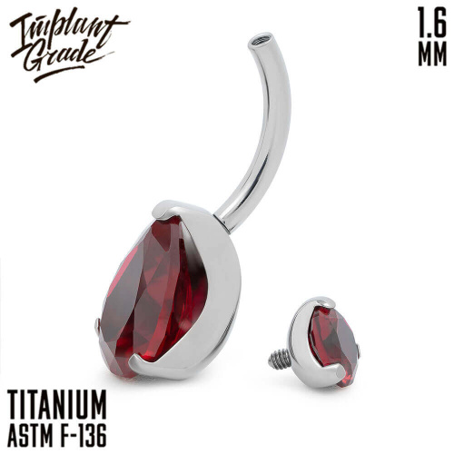 Банан Unusual Ruby 1.6 мм (14 G) фото 3