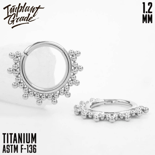 Кольцо-кликер King 1.2 мм(16 G) фото 2