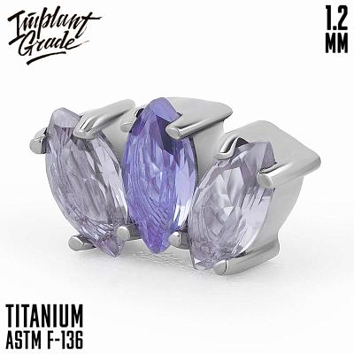 Накрутка-кластер Marquise Violet 1.2 мм