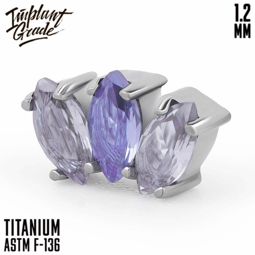 Накрутка-кластер Marquise Violet 1.2 мм