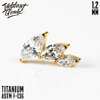 Накрутка-кластер Plume Maxi Gold 1.2 мм