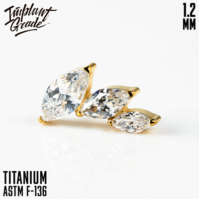 Накрутка-кластер Plume Maxi Gold 1.2 мм