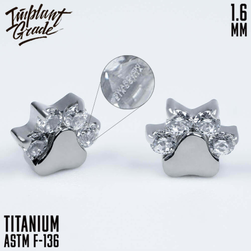 Накрутка Crystal Paw Swarovski 1.6 мм фото 2