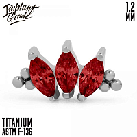 Накрутка-кластер Marquise vol.2 Bead Red 1.2 мм