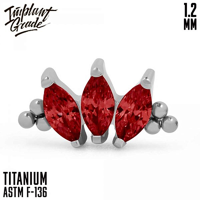 Накрутка-кластер Marquise vol.2 Bead Red 1.2 мм