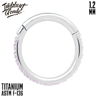 Кольцо-кликер Twilight Pink 1.2 мм (16 G)