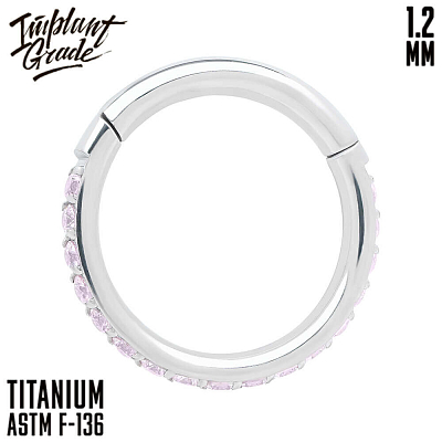 Кольцо-кликер Twilight Pink 1.2 мм (16 G)