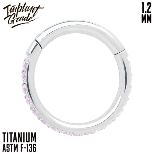 Кольцо-кликер Twilight Pink 1.2 мм (16 G)
