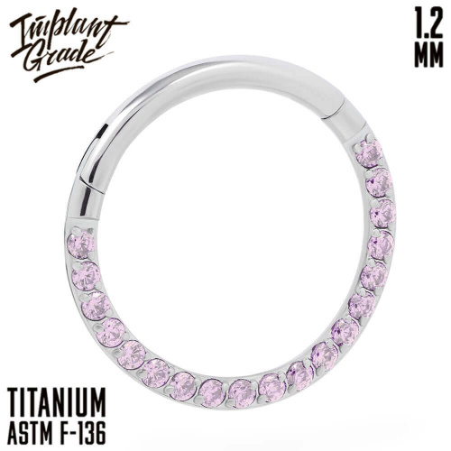 Кольцо-кликер Side Pink 1.2 мм (16 G)