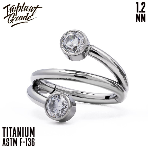 Кольцо-кликер Twist 1.2 мм (16 G)