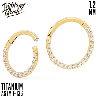 Кольцо-кликер Side Gold 1.2 мм (16 G)