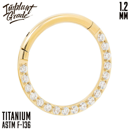 Кольцо-кликер Side Gold 1.2 мм (16 G) фото 3