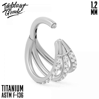 Кольцо-кликер Trix Clear 1.2 мм (16 G)