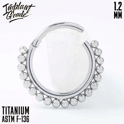 Кольцо-кликер Crown 1.2 мм (16 G)