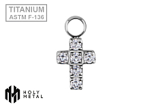 Подвеска из титана Diamond Cross