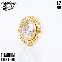 Накрутка Venus Oval Gold 1.2 мм