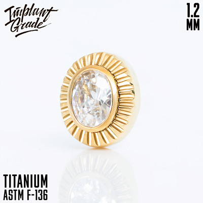Накрутка Venus Oval Gold 1.2 мм