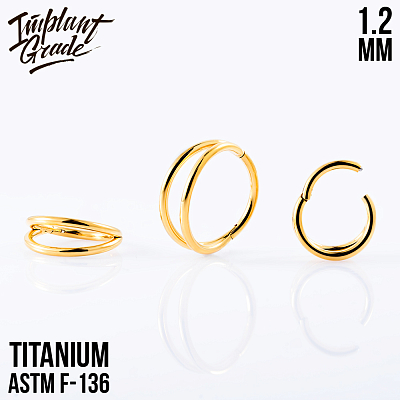 Кольцо-кликер Simple Smile Gold 1.2 мм