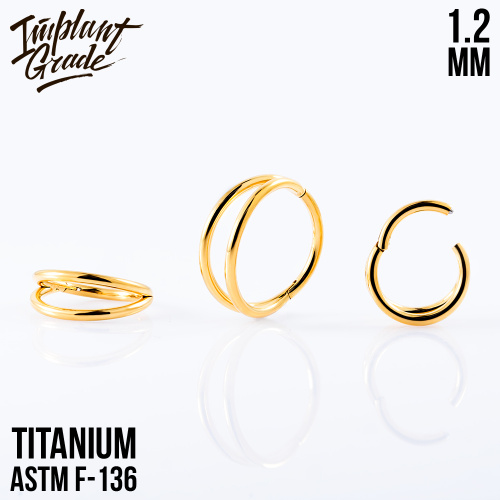 Кольцо-кликер Simple Smile Gold 1.2 мм