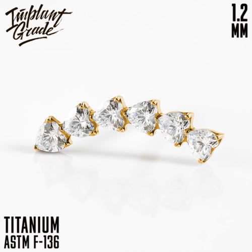 Накрутка-кластер Line Heart Gold 1.2 мм фото 2