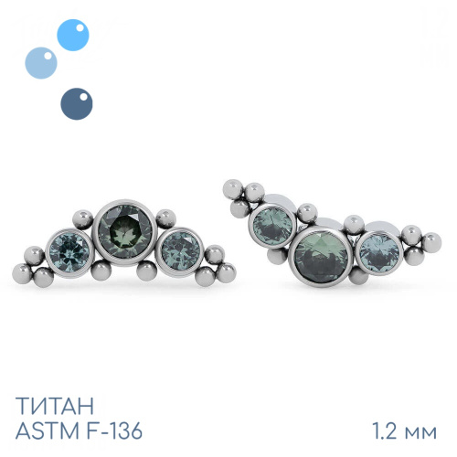 Накрутка-кластер Orion's Belt Green Electric 1.2 мм фото 2